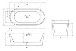 Акриловая ванна ABBER AB9209 белая