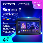 Teyes CC3 2K 9"для Toyota Sienna 2003-2010