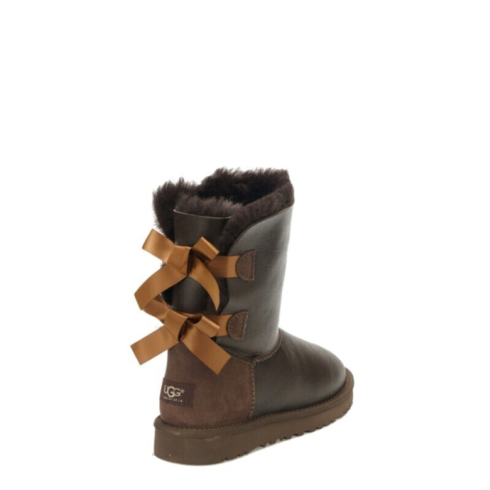 Угги Bailey Bow Metallic Chocolate