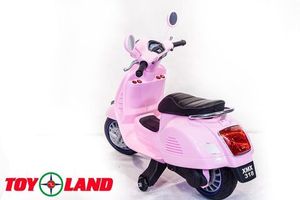 Детский электромотоцикл Toyland Vespa XMX 318 розовый