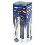 Ручка шариковая масляная PENSAN "My-Tech", ЧЕРНАЯ, игольчатый узел 0,7 мм, линия письма 0,35 мм, 2240/25