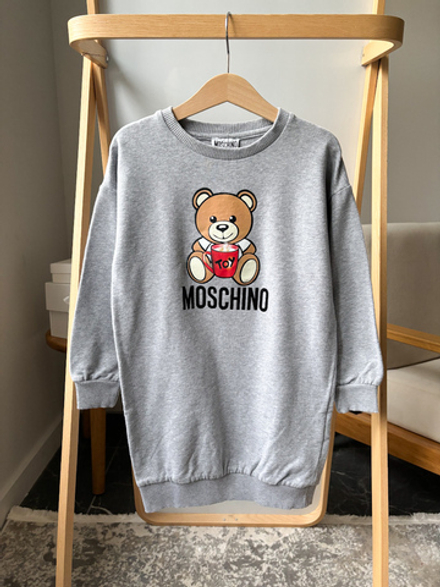 Хлопковое платье-толстовка Moschino, 116