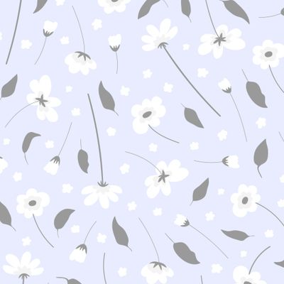 Ромашки на голубом фоне