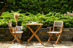 Стул из акации CALISTO складной с подлокотниками