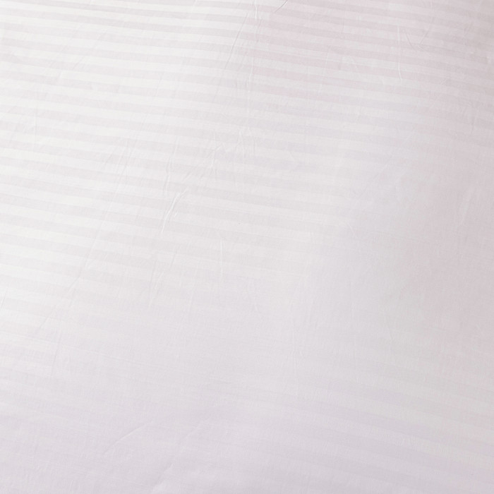 Пододеяльник Страйп Сатин Однотонный Отель белый 100% Хлопок 180x215 1x1
