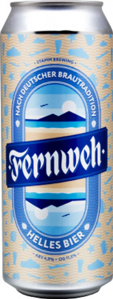 Пиво Штамм Бир Фернве / Stamm Beer Fernweh 0.5 - банка
