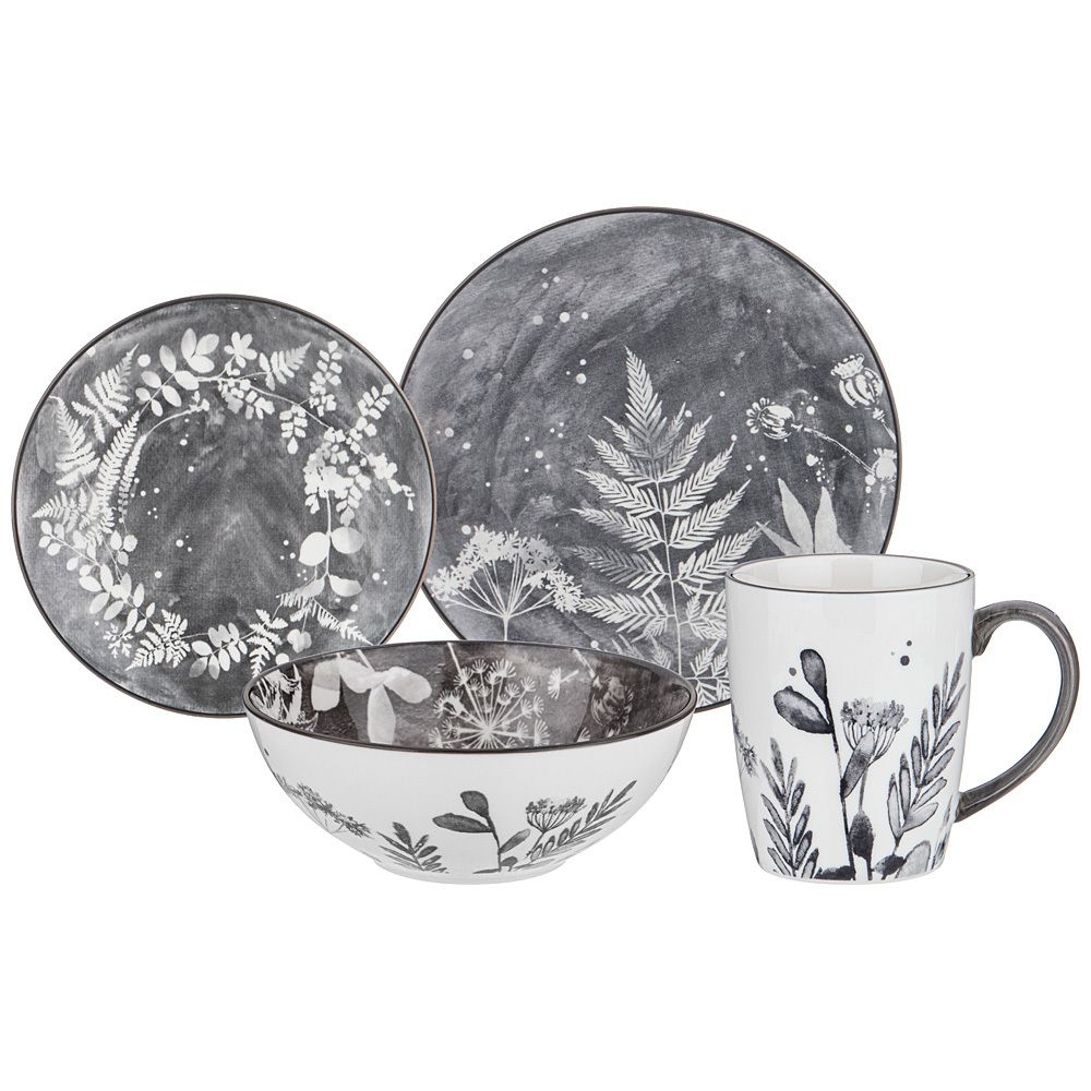 НАБОР ОБЕДЕННЫЙ LEFARD "FOREST TALE" GREY 4 ПЕР. 16 ПР. (КОР=2ШТ.)