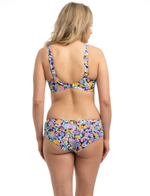 Яркие плавки-бразилиана с цветочным принтом (Размер: XL) (Цвет: разноцветный)