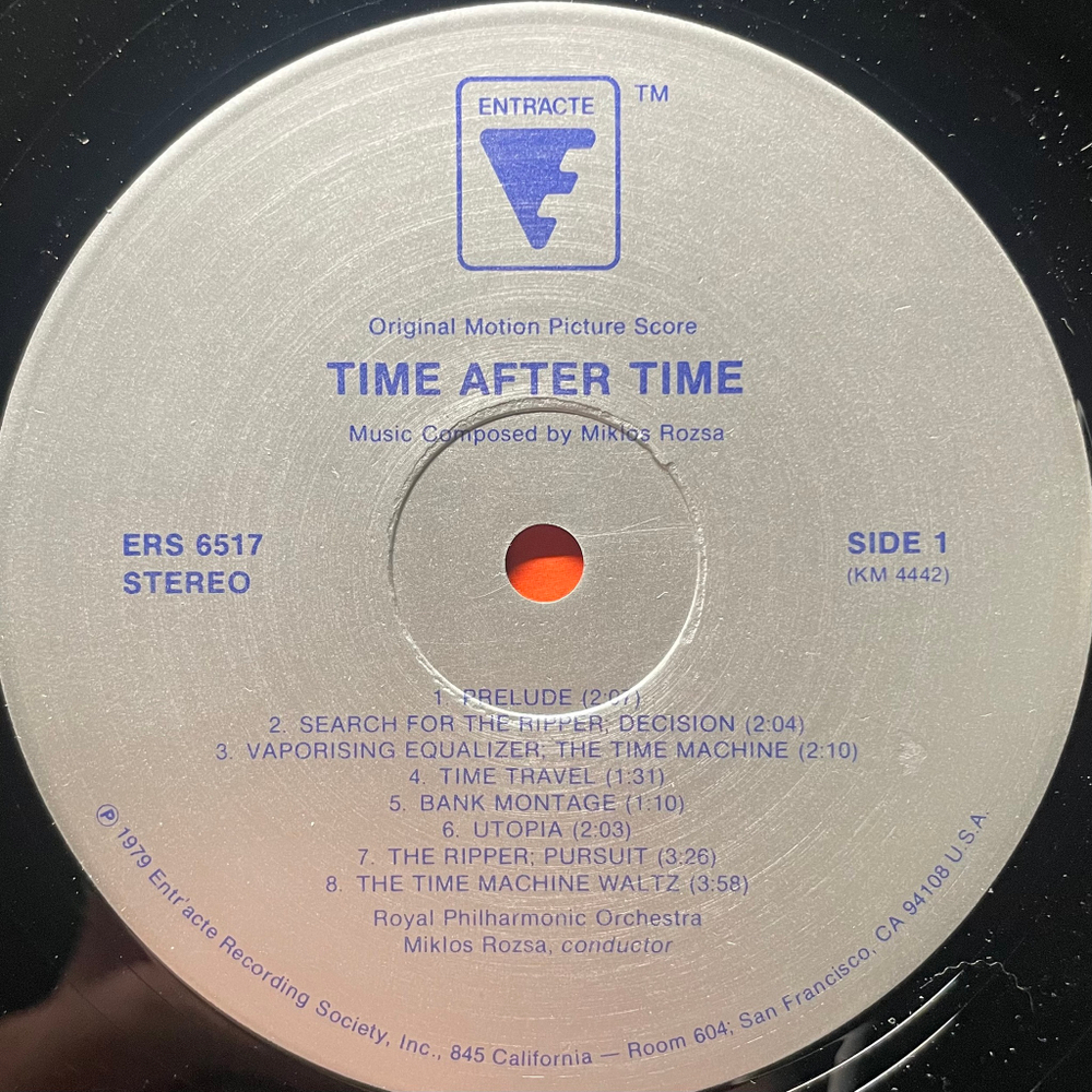 Time After Time - Original Motion Picture Score (США 1979г.)