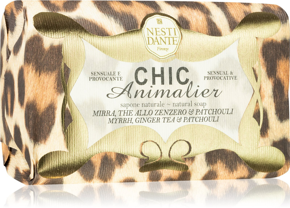 Nesti Dante Chic Animalier Bronze Leopard - кусковое мыло /   250  g  / GTIN 837524001158