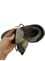 Ботинки из натуральной кожи и меха