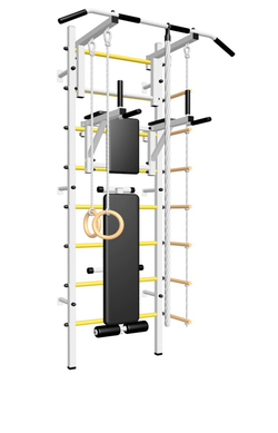 Шведская стенка Sv Sport 506 (Турник стандарт/Брусья/Скамья/Канат/Kольца/Лестница)