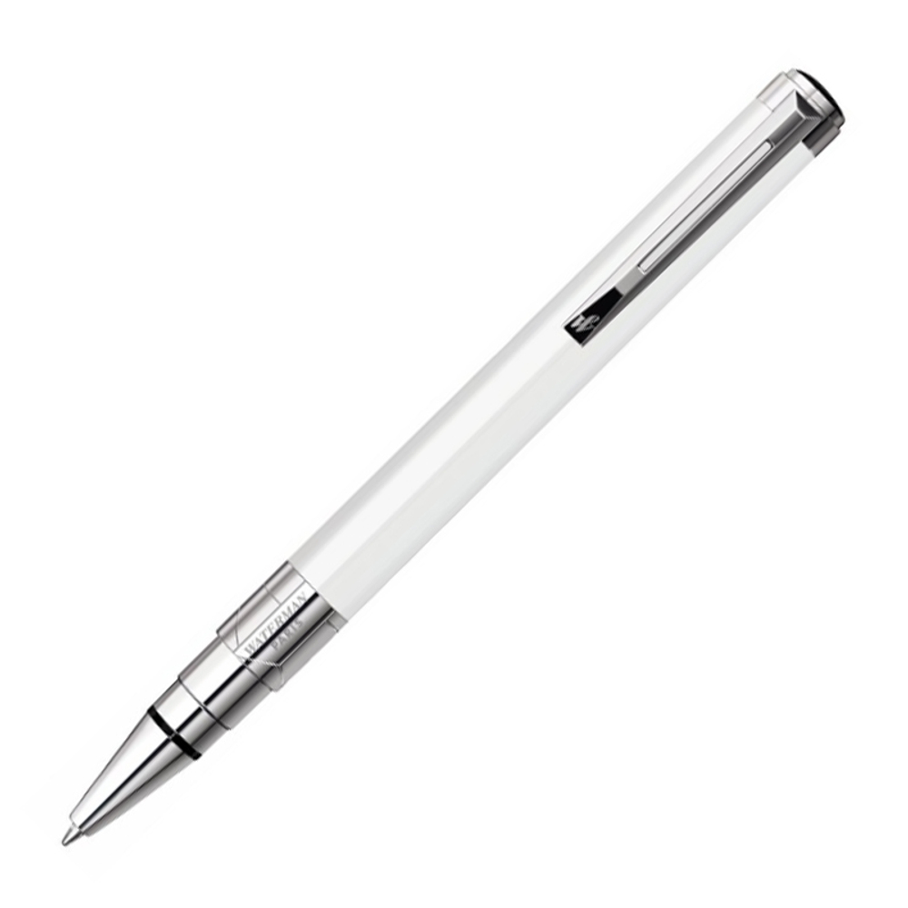 Подарочный набор Шариковая ручка Waterman Perspective, цвет: White CT, стержень: Mblue с чехлом на молнии