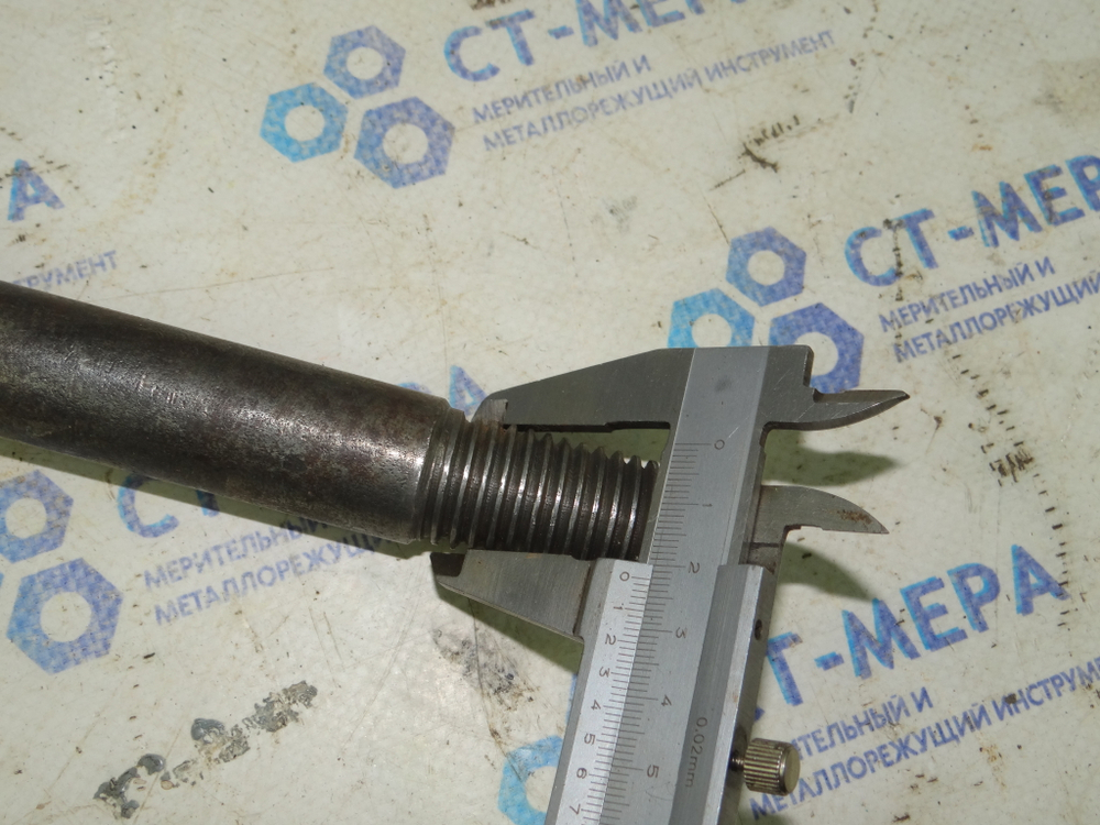 Шомпол (тяговый шпиндель) М24 для станков ISO 50 (7:24) 6Р12, 6М12П, 6Н12