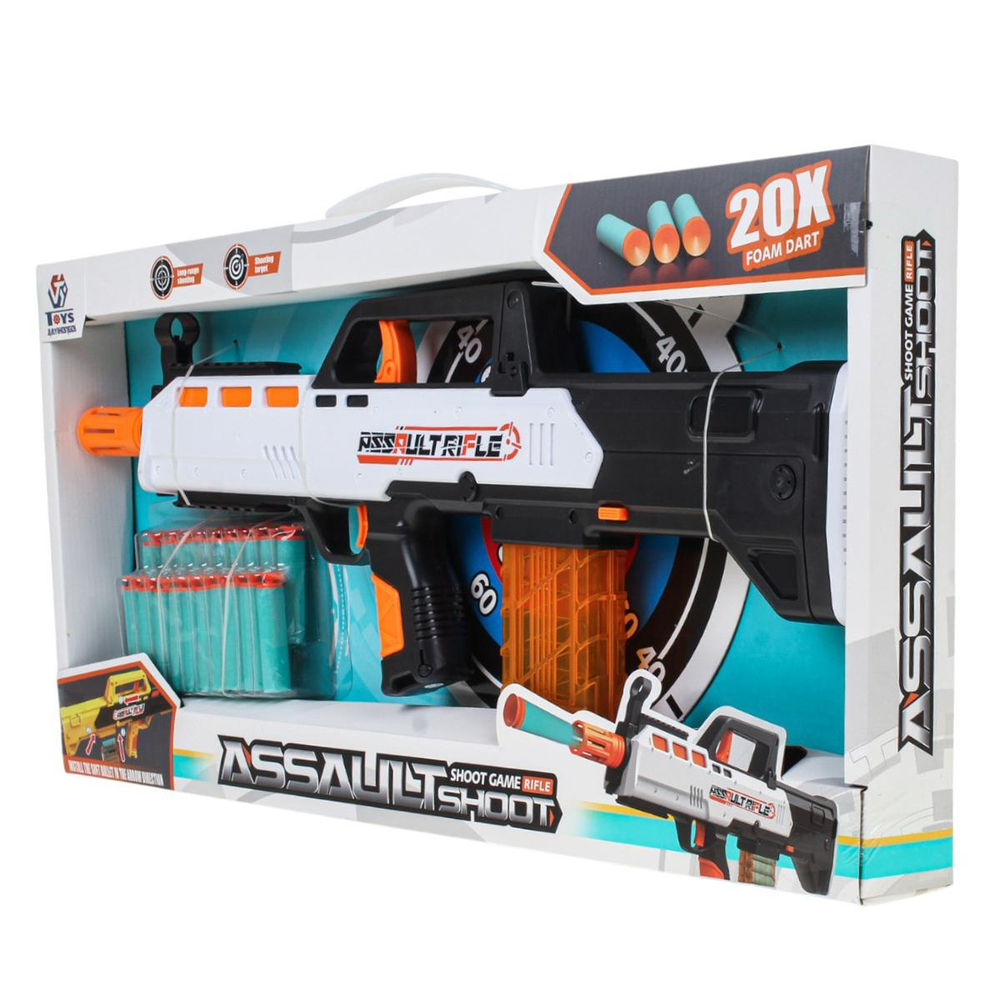 Автомат с мягк.пулями, коробка 648-95