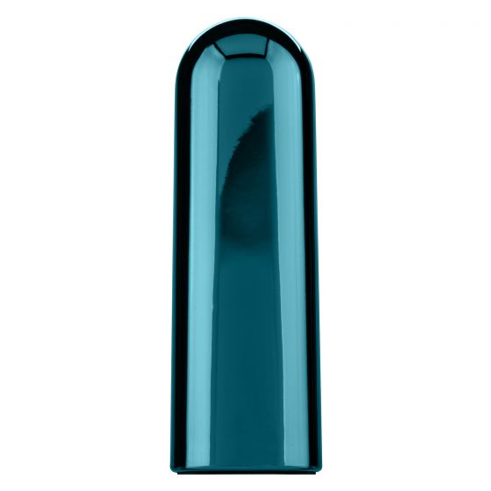 Бирюзовая перезаряжаемая вибропуля Glam (Цвет: бирюзовый)