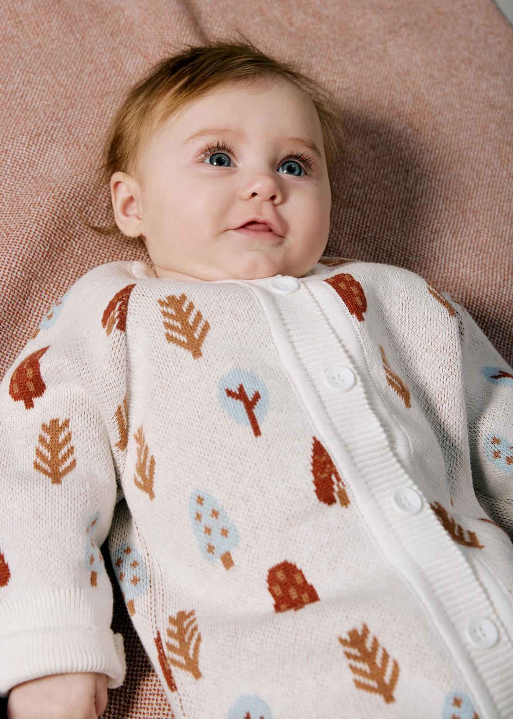 Комбинезон вязаный (деревья)