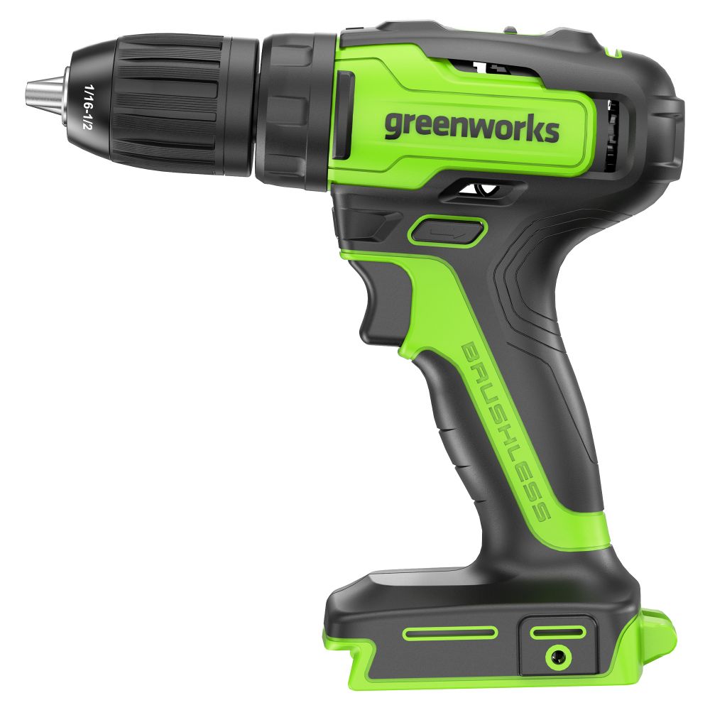 Аккумуляторная дрель шуруповерт Greenworks GD24DD35,3704007, 24v, без АКБ и ЗУ