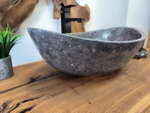Раковина из мрамора Oval Grey OM-65715  (55*38*19) из натурального камня