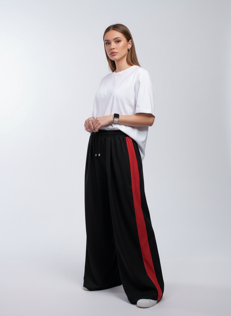 Брюки Lime red lampas