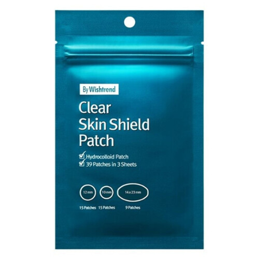 By Wishtrend Патчи противовоспалительные от прыщей - Clear skin shield patch, 39шт