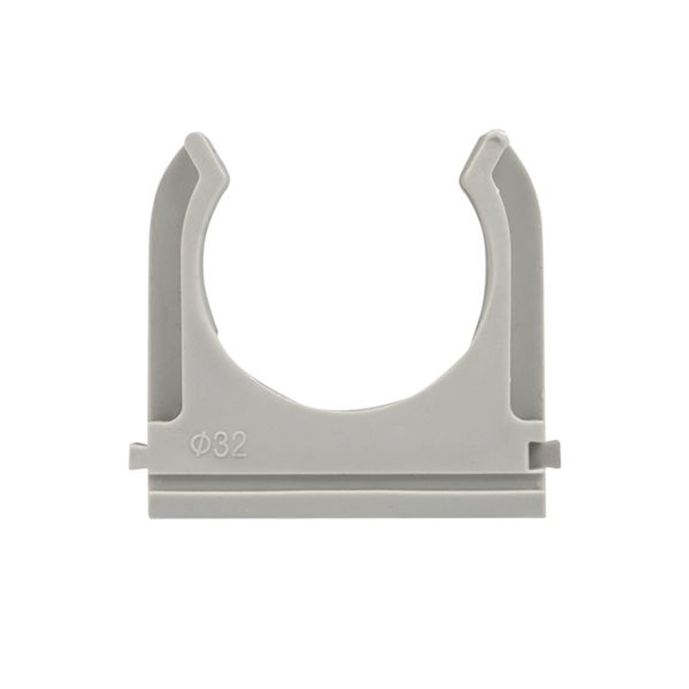Крепеж-клипса d32 мм (10 шт) серая EKF-Plast (10.00 шт.)
