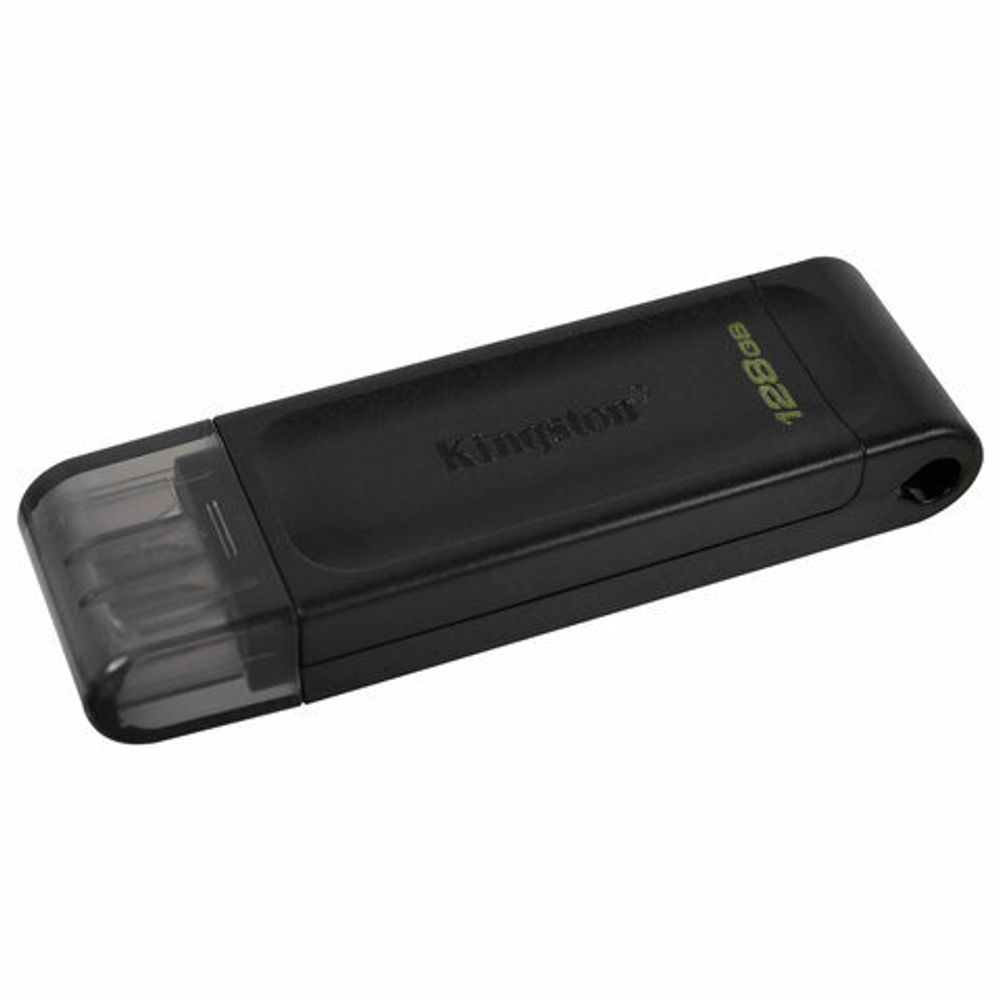 Флеш-диск 128 GB KINGSTON DataTraveler 70, разъем Type-C 3.2, черный, DT70/128GB
