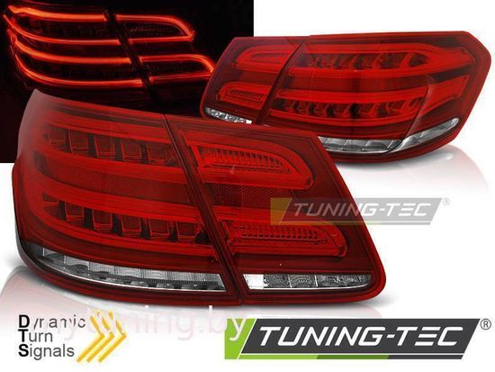 Задние фонари SEQ RED WHITE LED для Mercedes E W212 FL