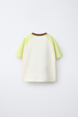 ZARA ФУТБОЛКА С РУКАВАМИ РЕГЛАН, БЕЛЫЙ