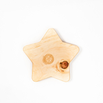 Менажница деревянная из сибирского кедра для подачи блюд и закусок с гравировкой "СЛЕДУЙ ЗА СВОЕЙ ЗВЕЗДОЙ". MG93