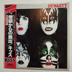 Винтажная виниловая пластинка LP Kiss Dynasty (Japan 1979) (Obi, Booklet)