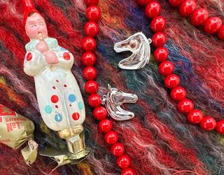 Подвеска "Лошадь" со стразами, 29мм