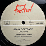 John Coltrane ‎– Live 1962 2LP (Франция 1983г.)