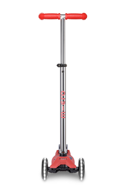 Самокат Maxi Micro Deluxe Glow Plus (светящийся) LED красное сияние