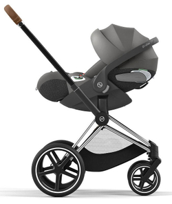 Коляска 3 в 1 Cybex Priam IV Chrome Brown complete и автокресло Cloud T i-Size Mirage Grey Mirage Grey