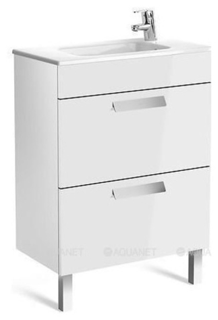 Тумба Roca Debba 60 ZRU9302708 белый с раковиной DEBBA UNIK 60x36 см 732799H00Y