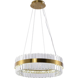 Люстра Rivoli Gwinnett 6193-201 подвесная светодиодная LED 3000-6300К 112 Вт с пультом | Хрусталь