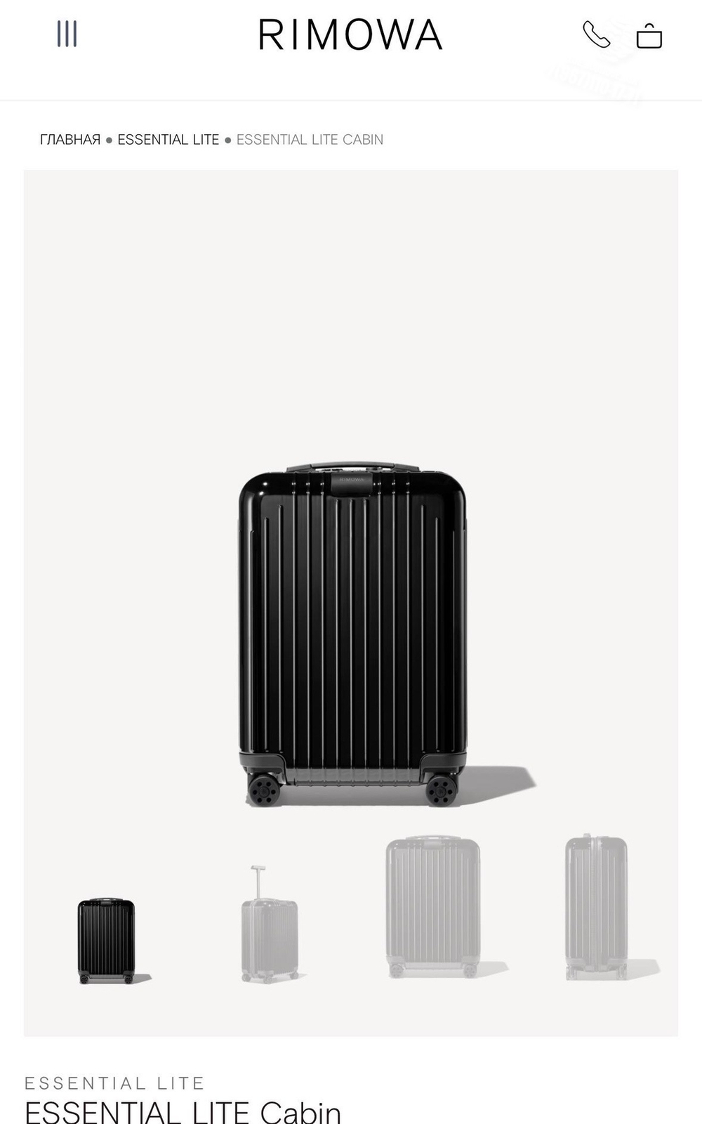 Дорожный чемодан Rimowa Essential Lite