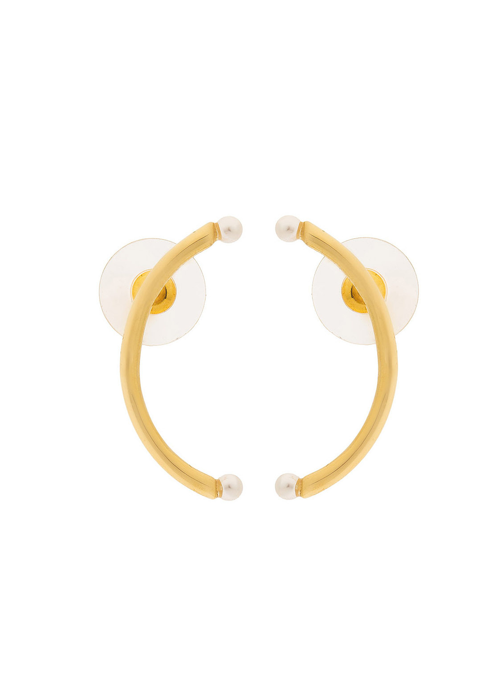 "Лоуренс" серьги в золотом покрытии из коллекции "Лоуренс" от Jenavi с замком пусеты