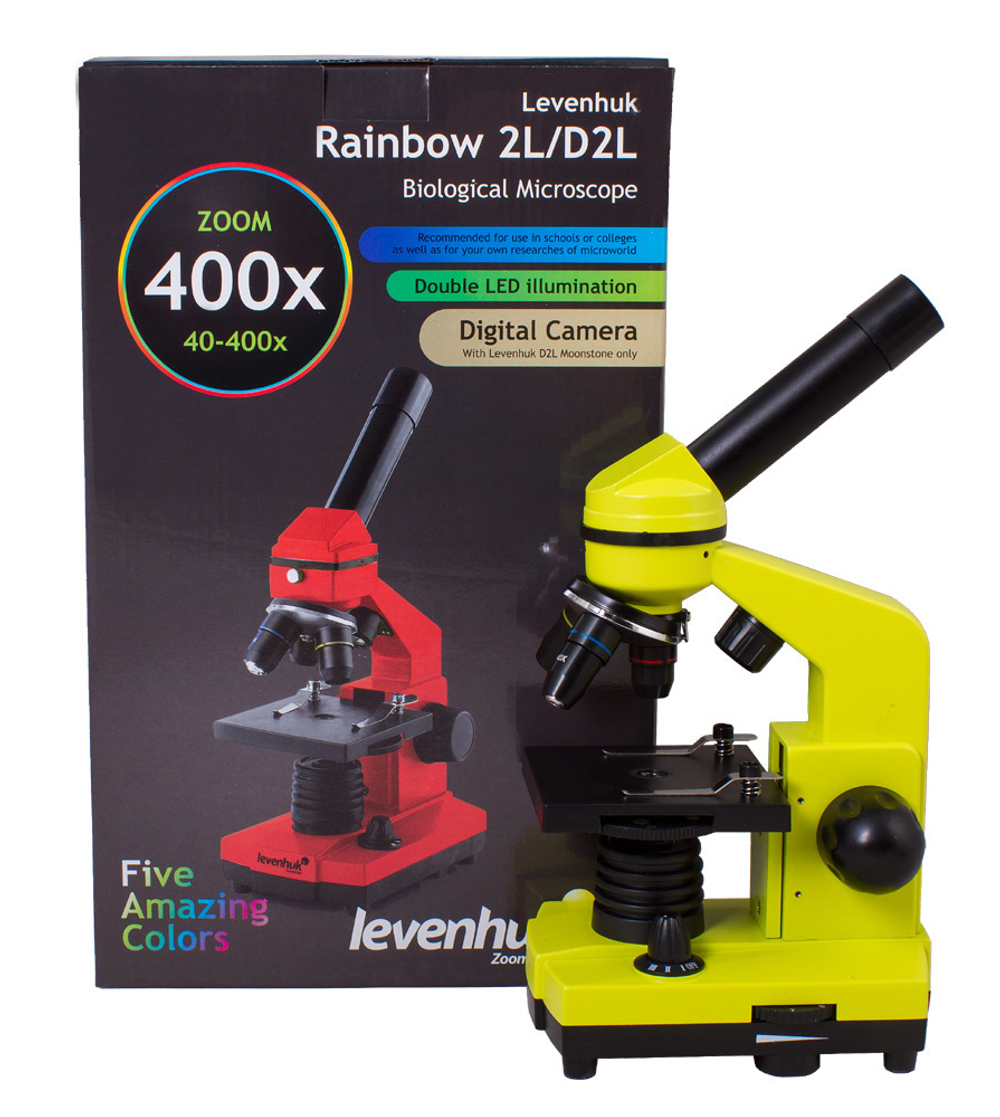 Микроскоп Levenhuk Rainbow 2L Lime\Лайм