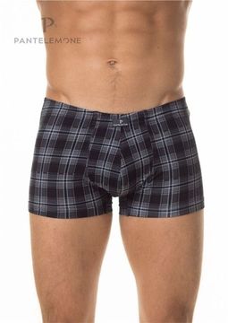 Трусы мужские боксеры Pantelemone PMH-1422, клетка серая