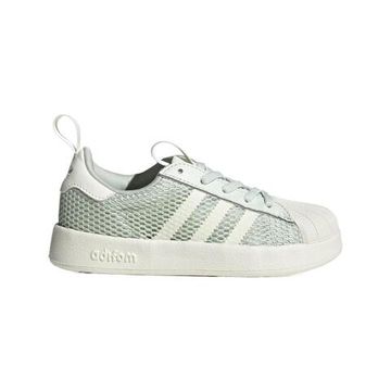Adidas originals AdiFOM Superstar Детские Скейтборды, Детские кроссовки для Кристально-Жадеитово-Зеленых детей