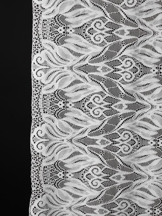 03-294 Кружево эластичное 24 см, белый 001