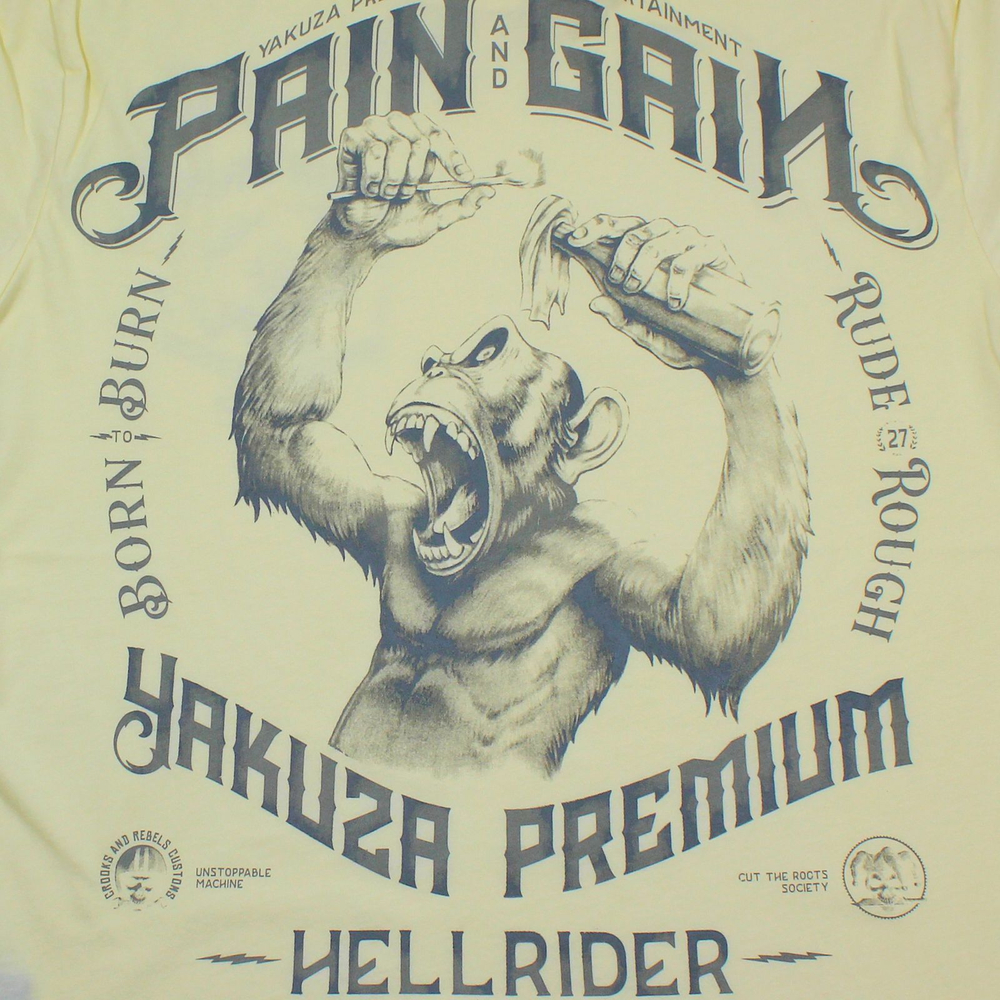 Футболка светло-желтая Yakuza Premium 3909