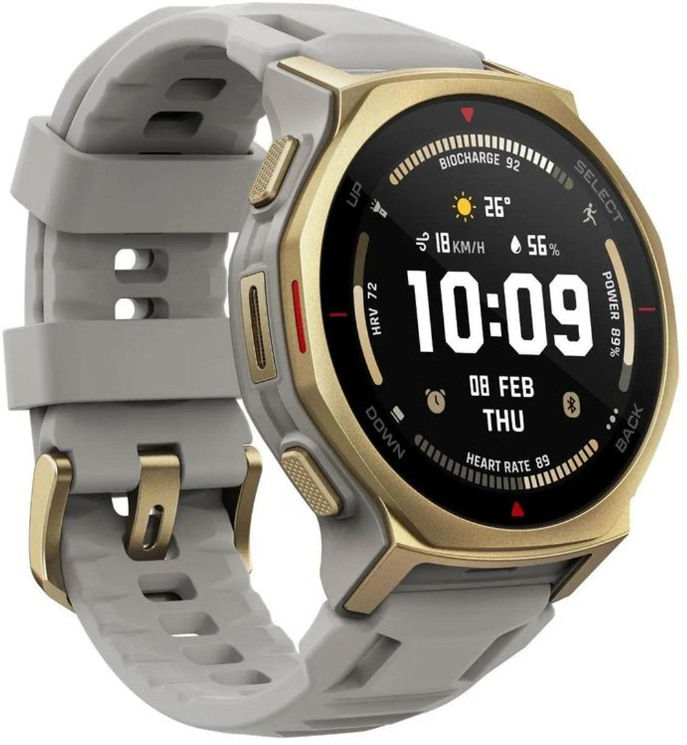 Смарт-часы AMAZFIT T-rex 3 Pro A2549,  44мм,  1.32",  белый/золотистый