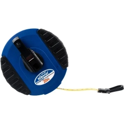 Рулетка геодезическая КОБАЛЬТ 20м x 13мм закрытый корпус (фибергласовая лента)