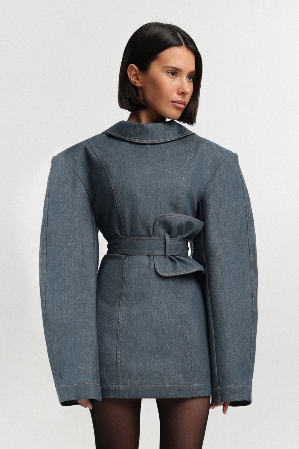 Платье из денима мини