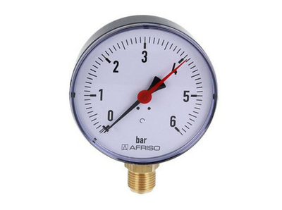 Манометр для систем отопления RF 63 RAD 63 мм 0-6 бар 1/4" AFRISO арт. 63513