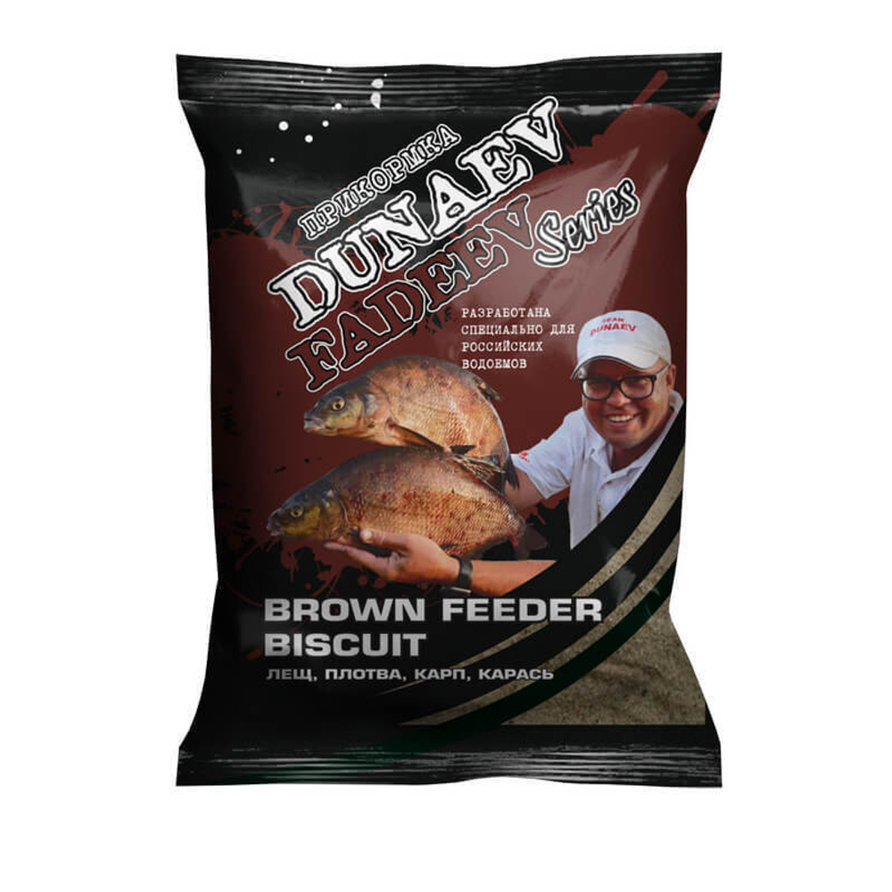 Прикормка "DUNAEV-FADEEV" 1кг Feeder Brown Biscuit