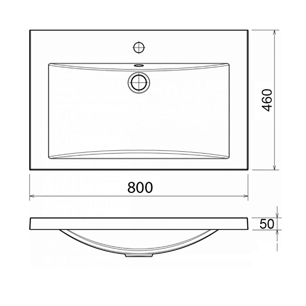 Комплект Тумба Azario KANTRI 80/2Н 800х460х870 напольная, с раковиной Фостер 80, белый глянец (CS00097254)